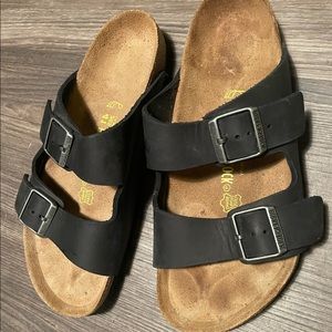 Birkenstock 265 Men Sz 41 8 Blk Strap Sandals